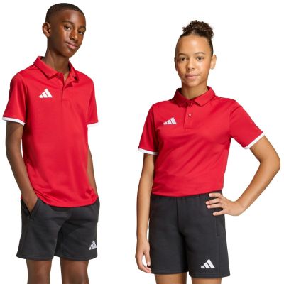 9. adidas Entrada 26 Polo T-shirt for kids red JZ6626