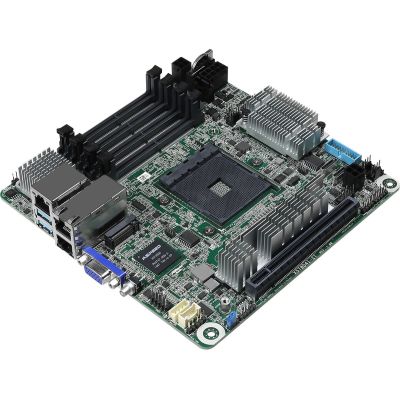6. ASRock X570D4I-2T motherboard 1x AM4 AMD Ryzen X570 (SATA, 1xM.2, 2x10GbE, IPMI)