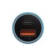 3. Baseus Golden Contactor Max fast car charger USB + USB type C 60 W Quick Charge blue (CGJM000103)
