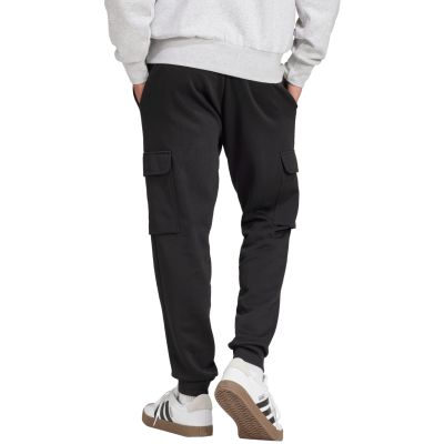 9. Men's adidas Essentials Feelcozy Fleece Cargo Pants Black JE3820