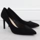 5. Black suede stiletto pumps Sergio Leone 1339