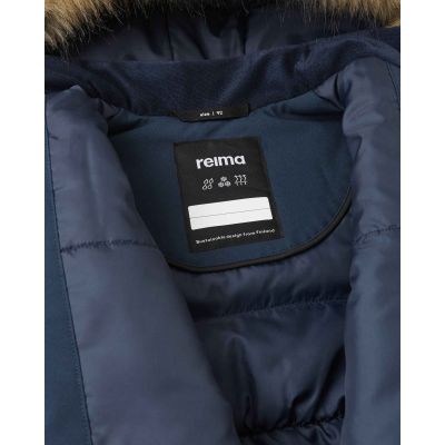 7. Reimatec Reima Mutka children's winter jacket, waterproof, insulated, navy blue (5100037B-6980)