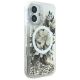 4. Guess Liquid Glitter Flower MagSafe case for iPhone 16 - beige