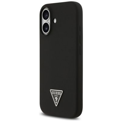 2. Guess Silicone Triangle Logo MagSafe Case for iPhone 17 - Black