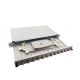 Helos Fiber Optic 19" Splice Box 12 x LC Duplex OM4 Ready to Splice Gray