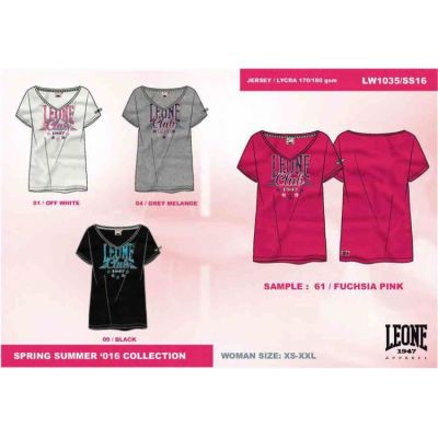 3. Women's T-shirt LEONE LW1035/S16 gray "M"