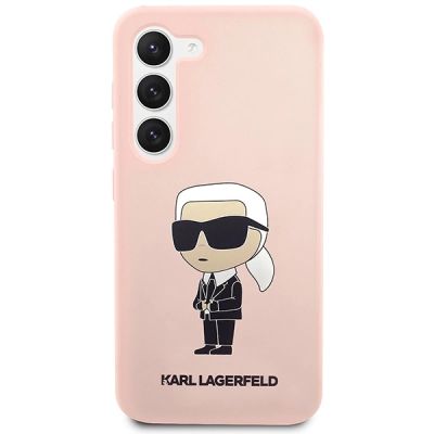3. Karl Lagerfeld KLHCS23SSNIKBCP S23 S911 hardcase pink/pink Silicone Ikonik