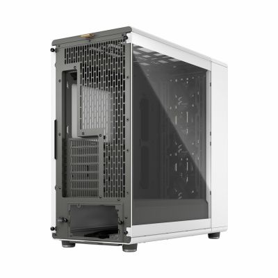 7. Fractal Design North XL Midi Chalk TG Clear Case (White, Transparent Side)