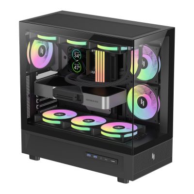9. GameMax NEX C51 BK Computer Security & Mounts Black