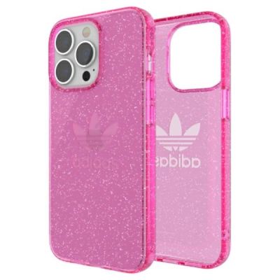 7. Adidas OR Protective Clear Case Glitter for iPhone 13 Pro / iPhone 13 - Pink