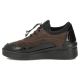 3. Leather suede crocodile wedge shoes brown Filippo DP8106