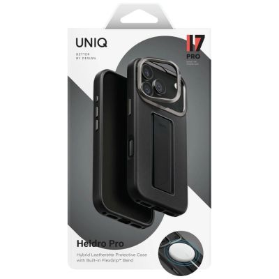 6. Uniq Heldro Pro Magclick Charging Case for iPhone 17 Pro - Black