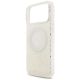6. Guess IML Flowers Electro Pearl Strap MagSafe Case for iPhone 17 Pro Max - White