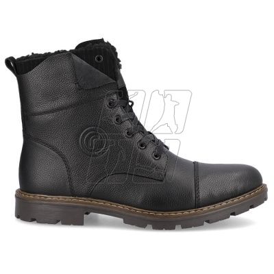 13. Leather boots insulated with wool Rieker M RKR296A black