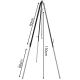 6. ADJUSTABLE TRIPOD STAND FOR FIREPLACE GARDEN FIREPELLER 150CM