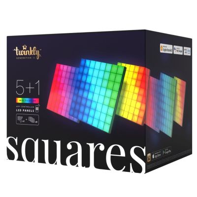 9. Twinkly Squares Smart Blocks Combo Pack with 6 Blocks (1 master + 5 extensions) x 64 RGB Pixels