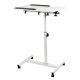 2. MACLEAN MOBILE DESK/LAPTOP STAND, WHITE, HEIGHT ADJUSTMENT 59-89CM, MAX. 30KG MC-121 W