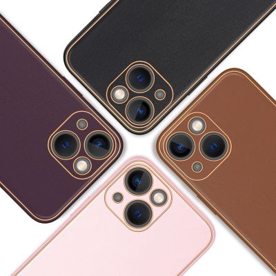 14. Dux Ducis Yolo iPhone 14 Plus case elegant faux leather cover black