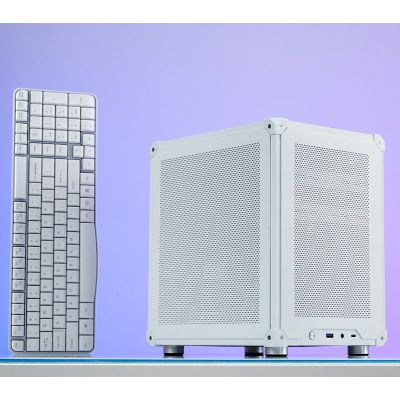 13. Jonsbo C6 Micro-ATX Computer Case - White