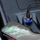 8. Baseus USB / USB Type C car charger 65 W 5 A SCP Quick Charge 4.0+ Power Delivery 3.0 LCD screen gray (CCKX-C0G)
