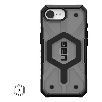 2. UAG Pathfinder Clear Magsafe Protective Case for iPhone 16e, MagSafe Compatible (ash)