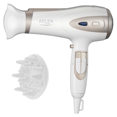 ADLER AD 2248wc hair dryer white and champagne