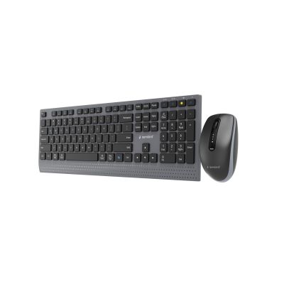 5. GEMBIRD WIRELESS KEYBOARD + MOUSE DUAL MODE SET, 2.4 GHZ + BT, SLIM, US LAYOUT, BLACK