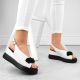 5. Leather wedge sandals with beads Filippo W PAW529B white