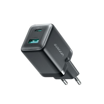 Joyroom JR-TG8 GaN 45W USB-C + USB-A Wall Charger - Black
