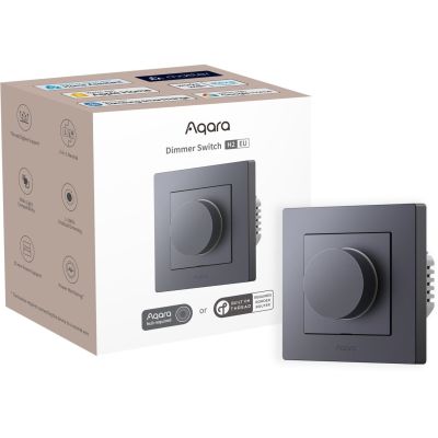 2. Aqara Dimmer Switch H2 EU Gray Light Dimmer with KD-R01D-G Knob