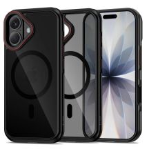 Tech-Protect MagHybrid MagSafe Case for iPhone 17 - Black and Red