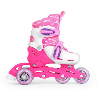 6. SMJ Sport Combo Pink LED Set: 2in1 Roller Skates HS-TNK-000009549