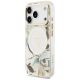 2. Guess IML Glitter Flowers Triangle MagSafe Case for iPhone 18 Pro Max / 17 Pro Max – white
