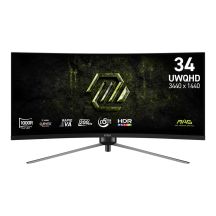 MSI MAG 345CQRF E20 Computer Monitor 86.4 cm (34") 3440 x 1440 px UltraWide Dual Quad HD Black