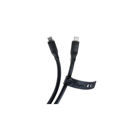 6. Digitus Silicone USB Cable, USB4 Version 2.0, USB 80 Gb/s, 0.5 m, Black