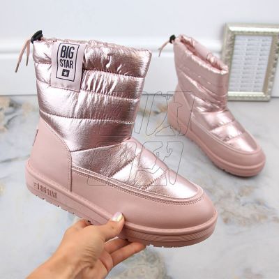 5. Metallic snow boots Big Star W INT1589C pink