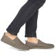 5. Men's brown leather moccasins, openwork, comfortable, Rieker B5286-25