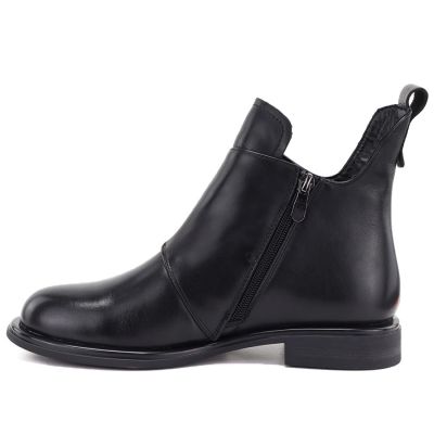 3. Black women’s leather ankle boots Artiker 59C1200