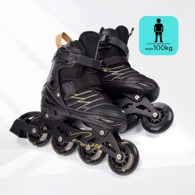 8. Meteor M 34-38 Buzzy Roller Skates Black/Gold