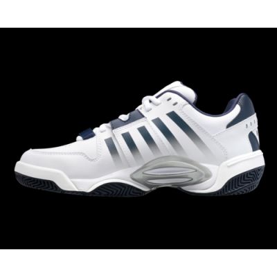 5. K-Swiss men's sneakers ACCOMPLISH IV WHITE/PEACOAT/SILVER-M (07387-177-M)