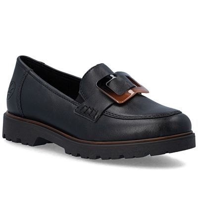 Women's black lords shoes Rieker 45553-00