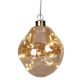19. GLASS BALL MATRIX DROP LED 10CM GOLD