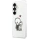 2. Karl Lagerfeld IML Karl&Choupette MagSafe Case for Samsung Galaxy S26 - Transparent