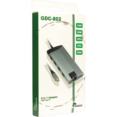 5. Inter-Tech GDC-802 Wired USB 3.2 Gen 1 (3.1 Gen 1) Type-C Gray