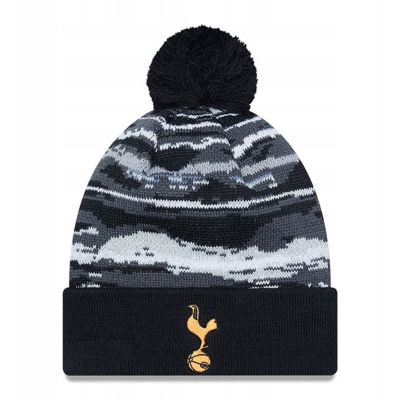 New Era Tottenham Hotspur FC Black Bobble Knit Beanie Hat - 60363502