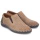 3. Rieker B2460-25 men's leather slip-on shoes, beige