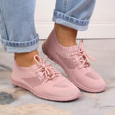 4. Openwork sports shoes News W EVE211D powder pink