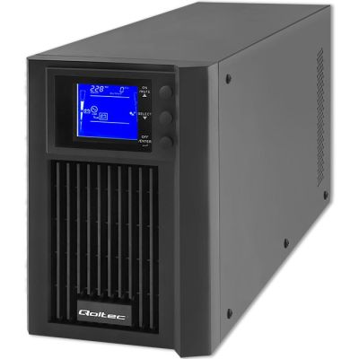 Qoltec Pure Sine Wave LCD 2000VA 1600W UPS emergency power supply