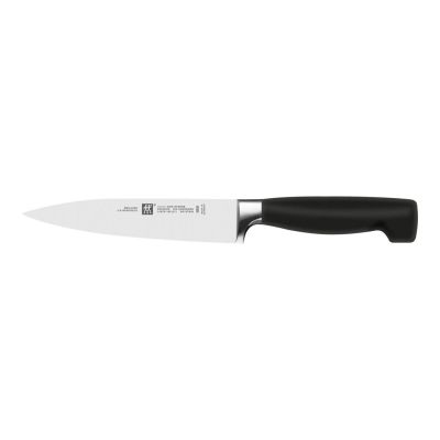 3. ZWILLING Four Star 4-Piece Knife Block Set, Black
