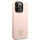 4. Guess GUHCP14XSLTGP iPhone 14 Pro Max 6.7" pink/pink hardcase Silicone Triangle